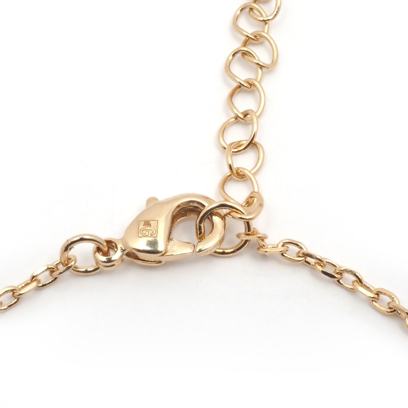 Bracelet solitaire femme carador en plaqué or avec oxyde de zirconium