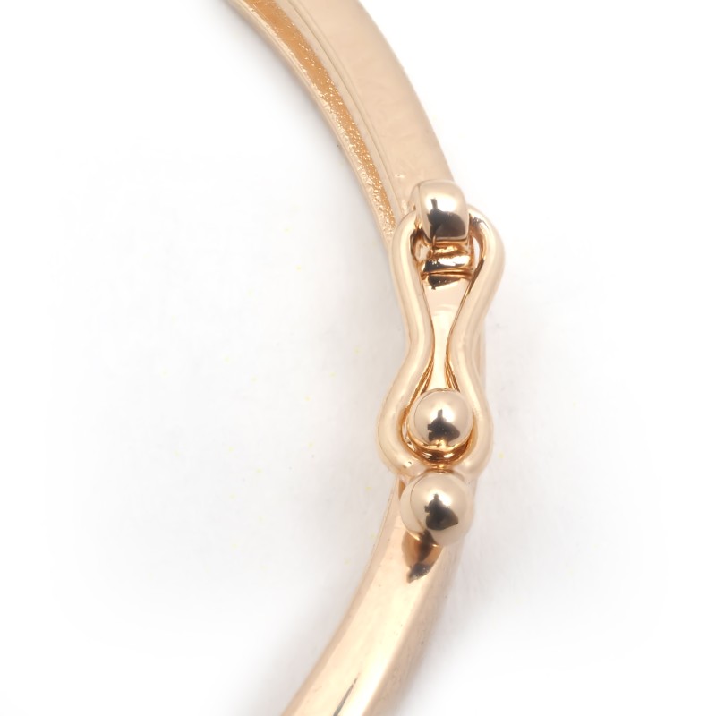 Bracelet Rigide jonc ouvrant femme carador en plaqué or avec oxydes de zirconium