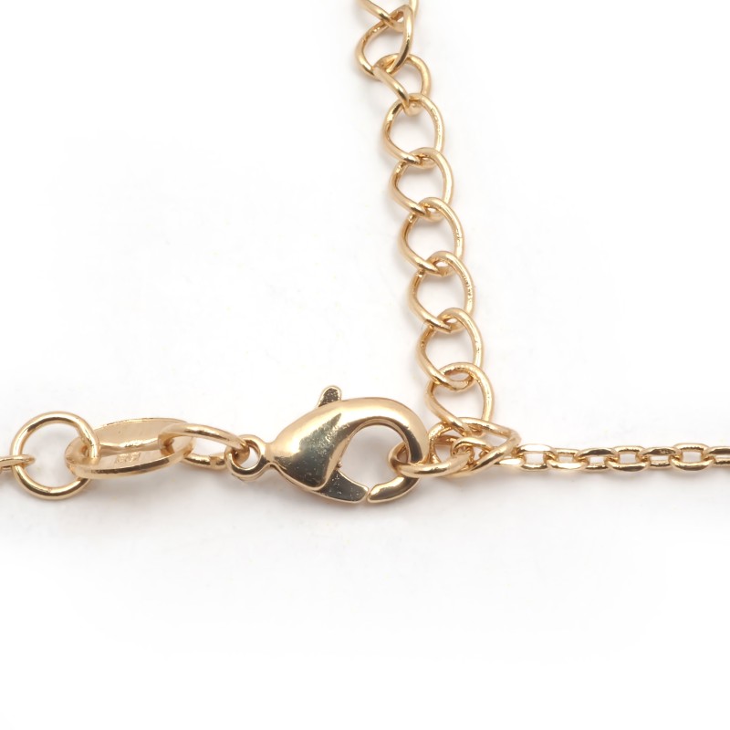 Collier fantaisie femme carador en plaqué or avec oxydes de zirconium