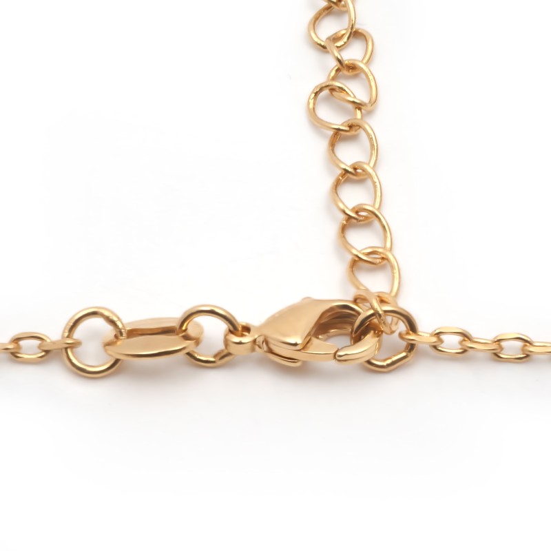 Collier plaqué or et oxyde de zirconium carador