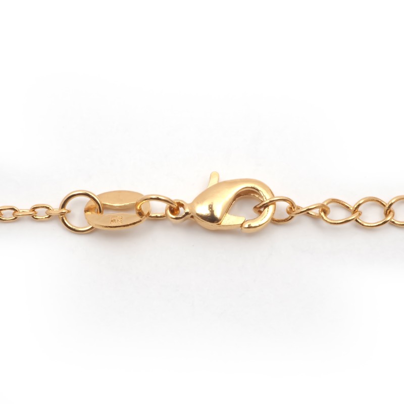 Collier plaqué or motif coeur