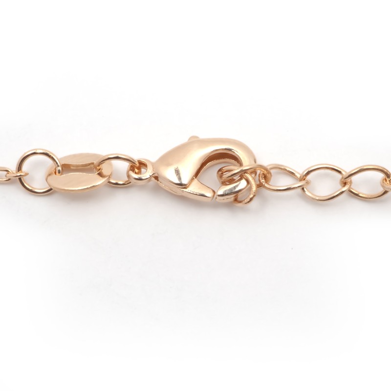 Collier fantaisie femme carador en plaqué or avec oxydes de zirconium motif cœur