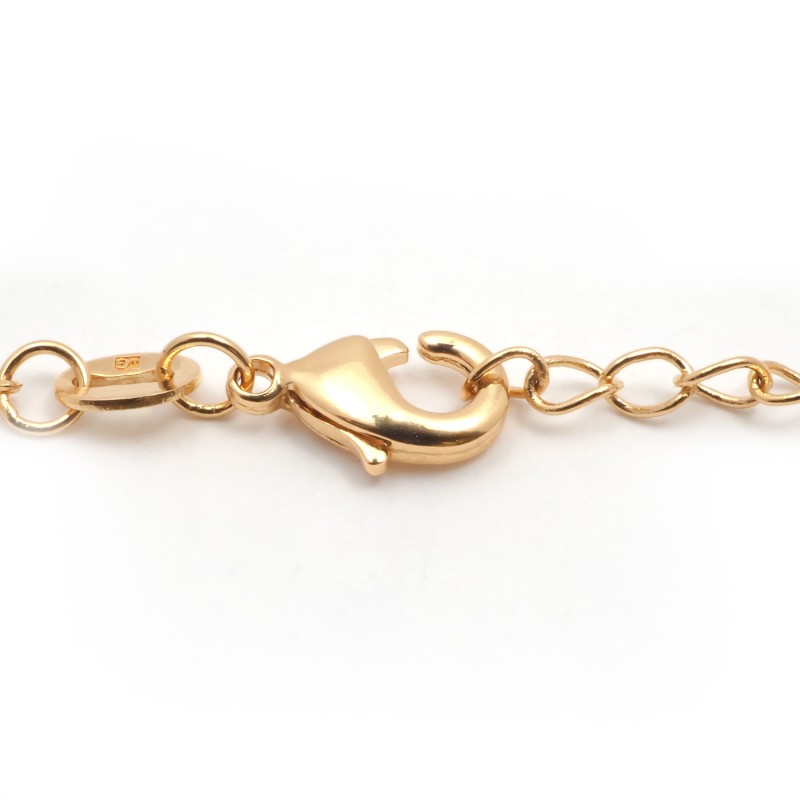 Collier fantaisie femme carador en plaqué or motif signe infini avec oxyde de zirconium