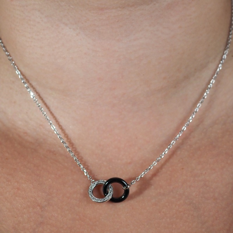 Collier Femme PHEBUS en argent 925/000 et céramique avec oxydes de zirconium
