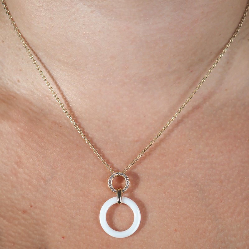 Collier Femme PHEBUS en plaqué or avec oxydes de zirconium