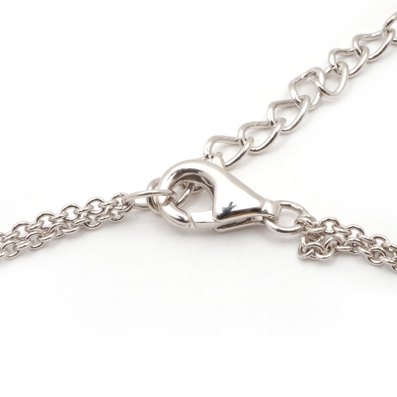 Bracelet Femme carador en argent avec cœur en céramique blanche