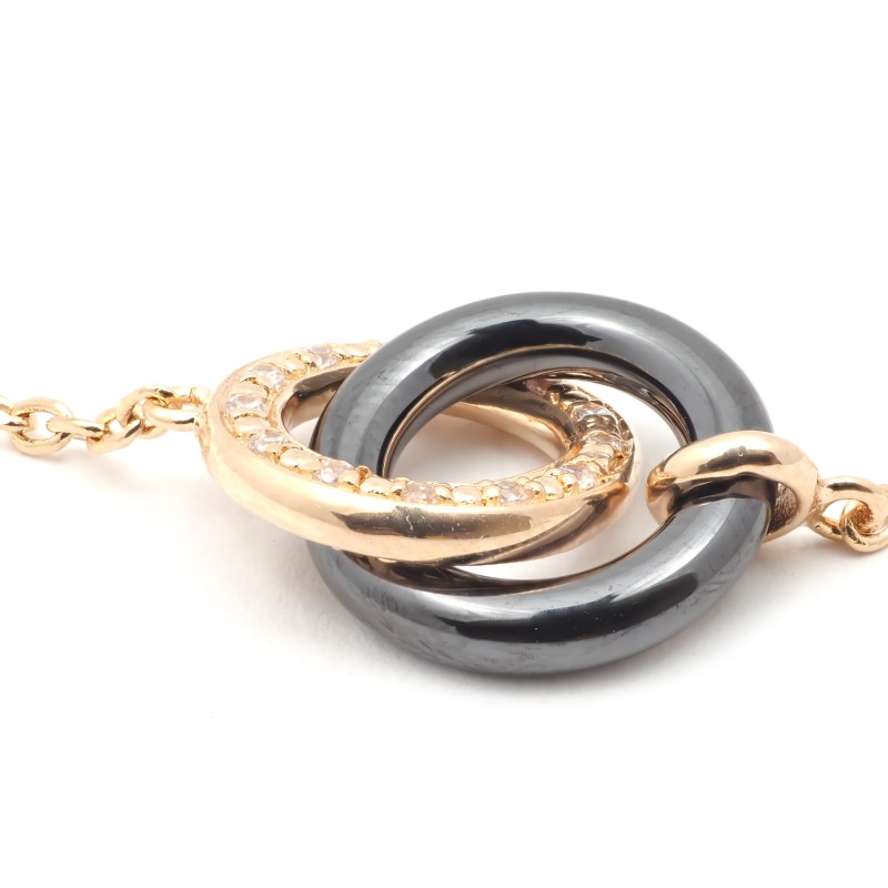 Bracelet BROOKLYN Femme Phebus en plaqué or et céramique