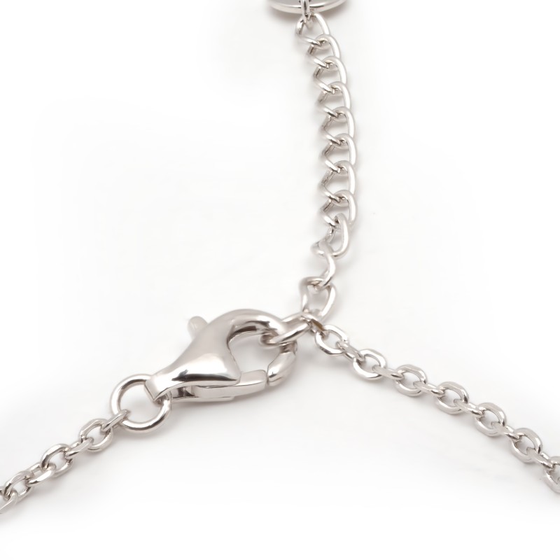 Bracelet femme carador en argent avec signes de l'infini en céramique noire et oxydes de zirconium