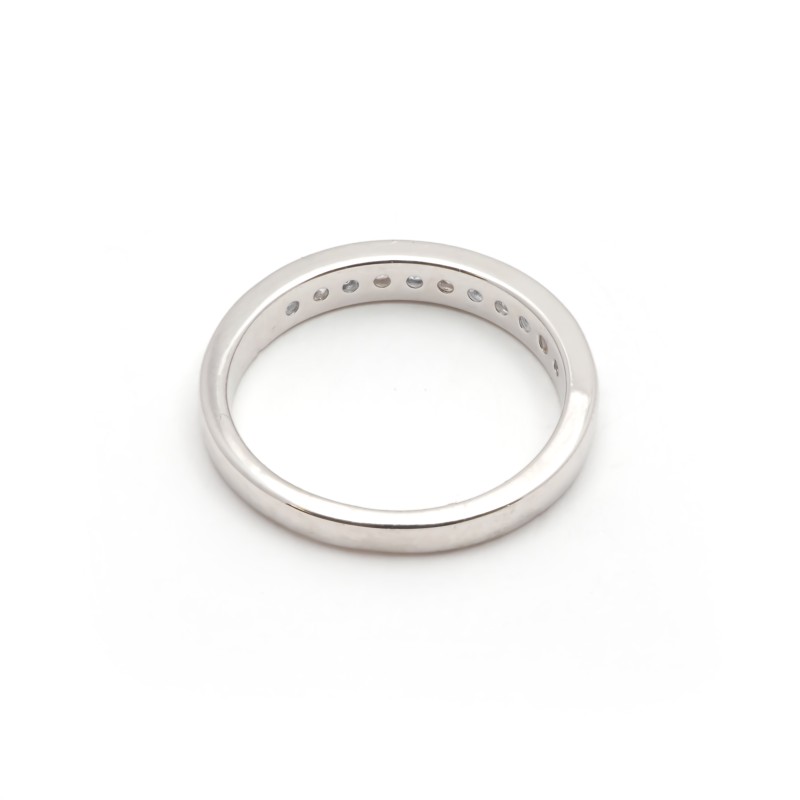 Bague femme carador en argent avec spinelle bleue clair et oxydes de zirconium