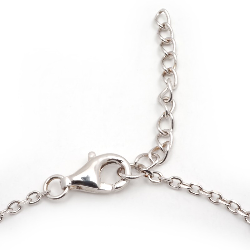 Bracelet femme fantaisie Carador en argent  et oxydes blanc et bleu