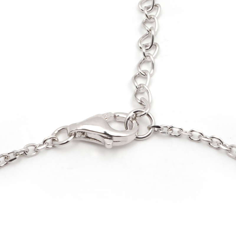 Bracelet femme fantaisie Carador en argent et spinelle bleue sertie clos