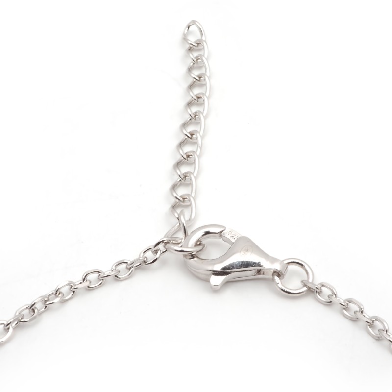 Bracelet femme fantaisie Carador en argent et 3 spinelles bleues entourées d'oxydes