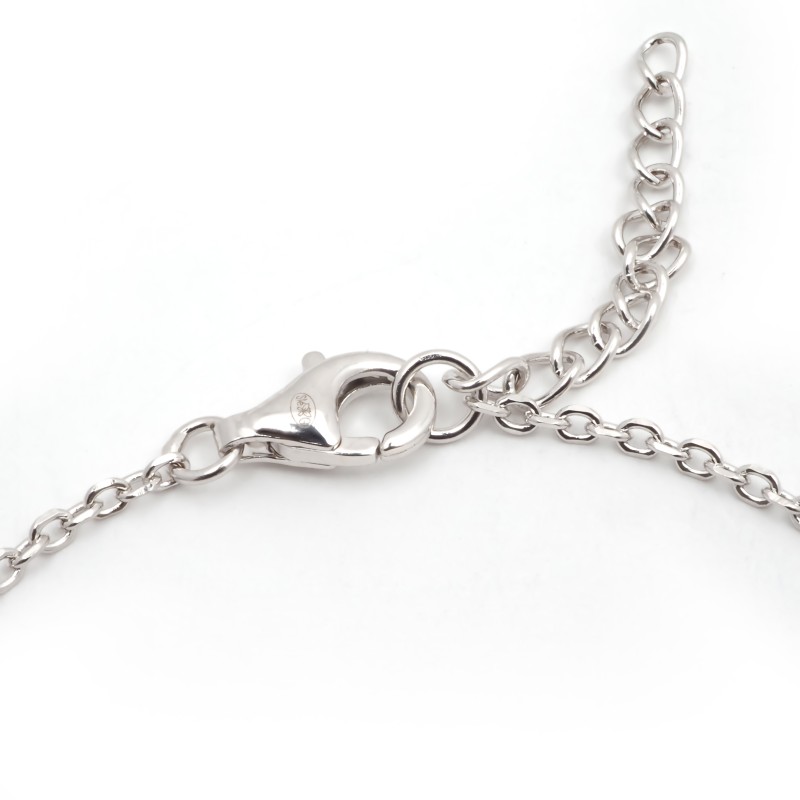 Bracelet femme fantaisie Carador en argent  et 3 spinelles bleu clair serti clos