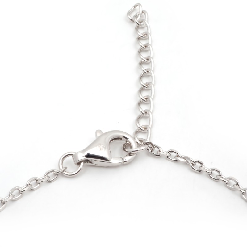 Bracelet femme fantaisie Carador en argent  et oxyde bleu serti 4 griffes