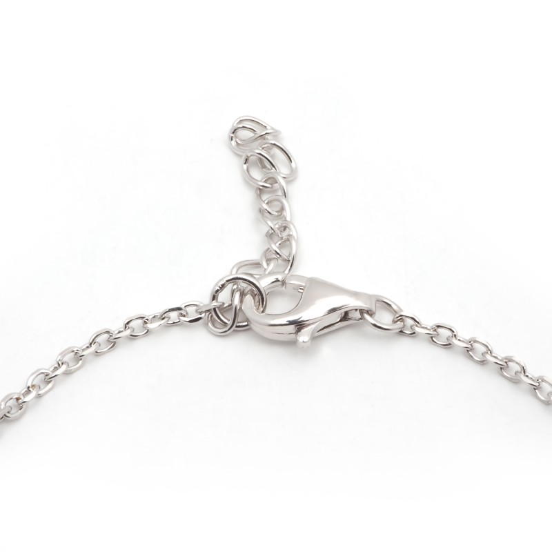 Bracelet femme fantaisie Carador en argent  et spinelle bleu clair serti clos