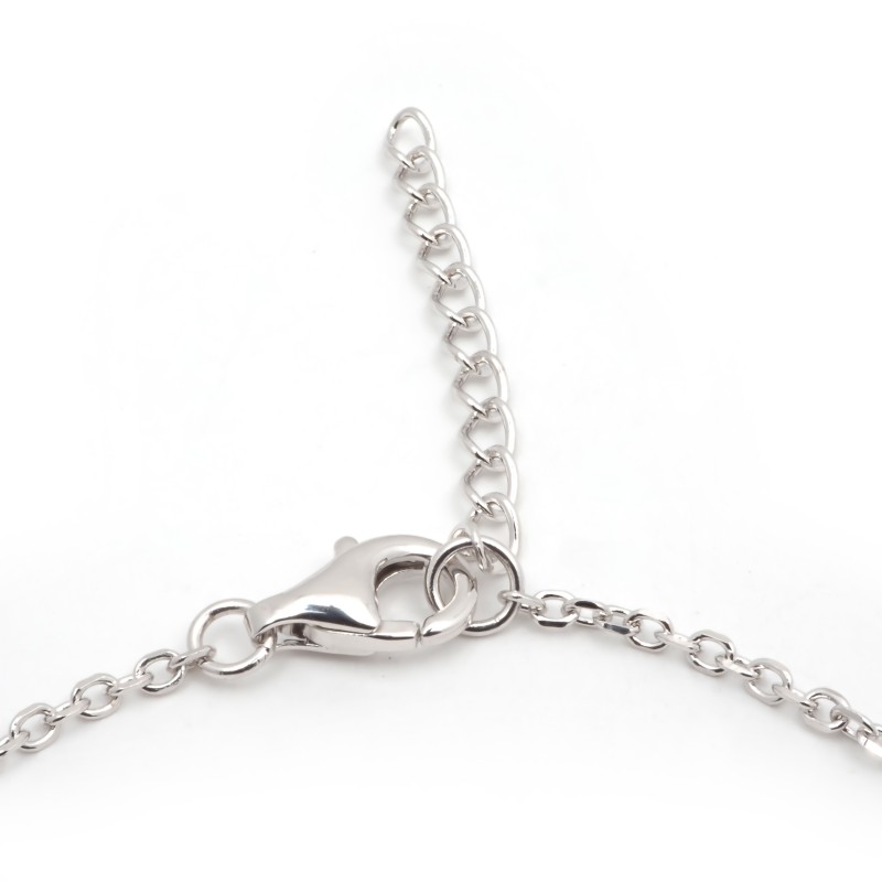 Bracelet femme fantaisie Carador en argent et oxyde bleu motif infini