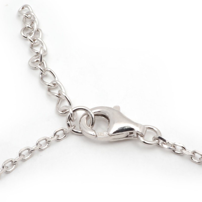 Bracelet femme fantaisie Carador en argent et oxydes blanc et bleus