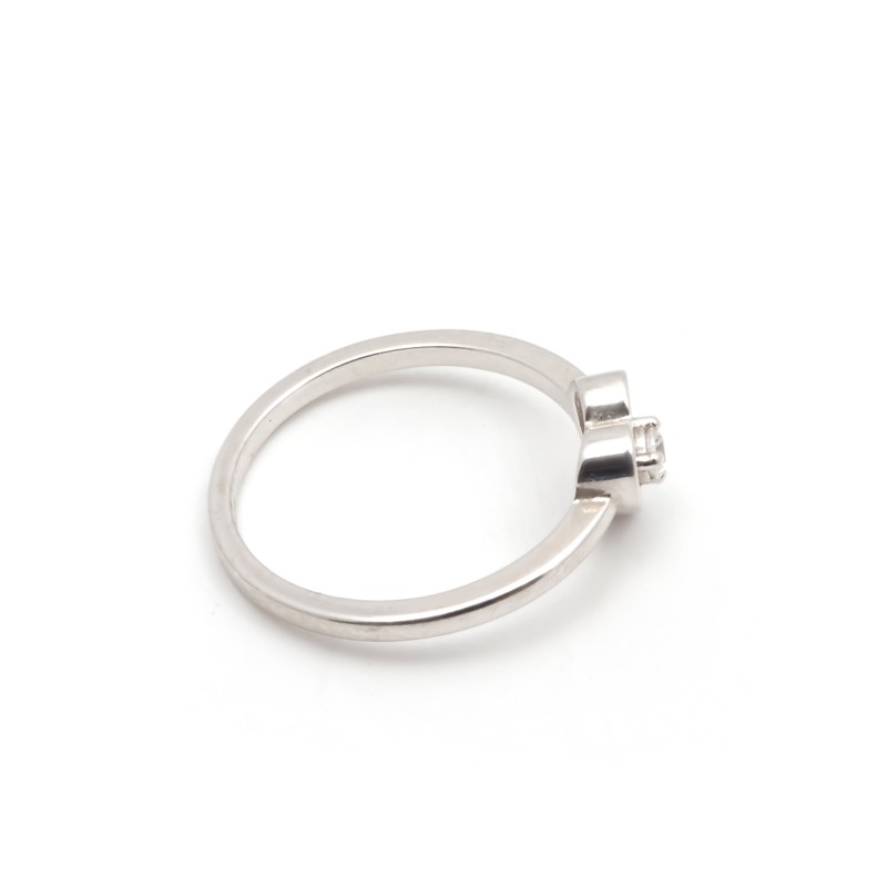 Bague Femme Carador en argent avec oxyde de zirconium motif cœur