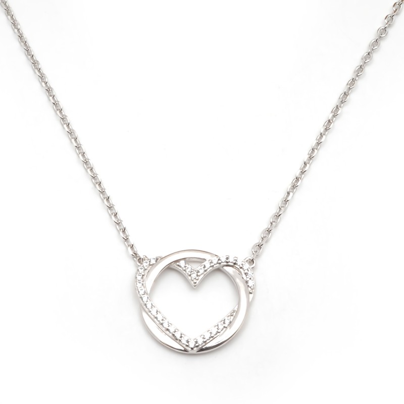 Collier femme Carador argent 925/000 motif coeur