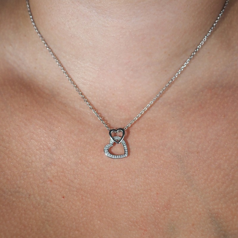 Collier femme Carador argent 925/000  coeur