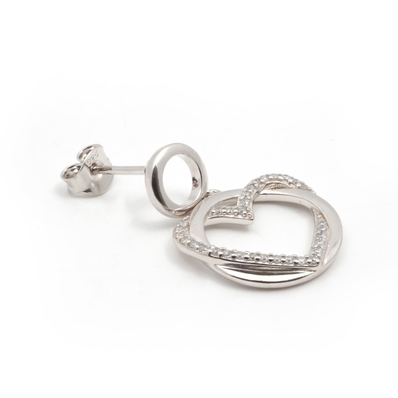 boucles d'oreilles argent femme Carador