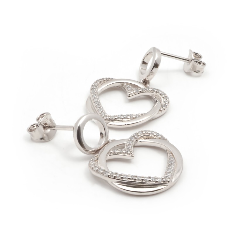 boucles d'oreilles argent femme Carador