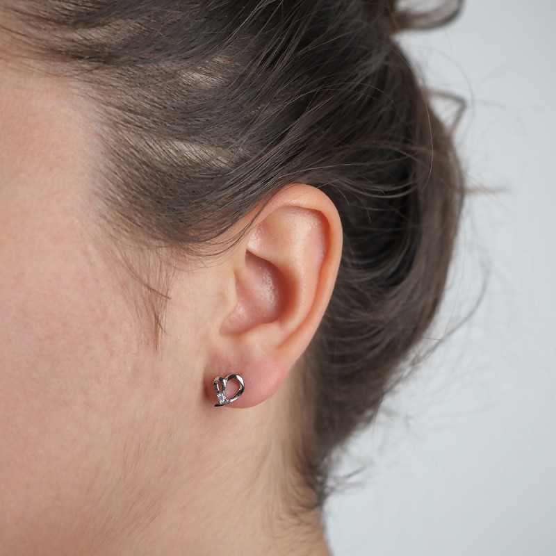 boucles d'oreilles argent femme Carador