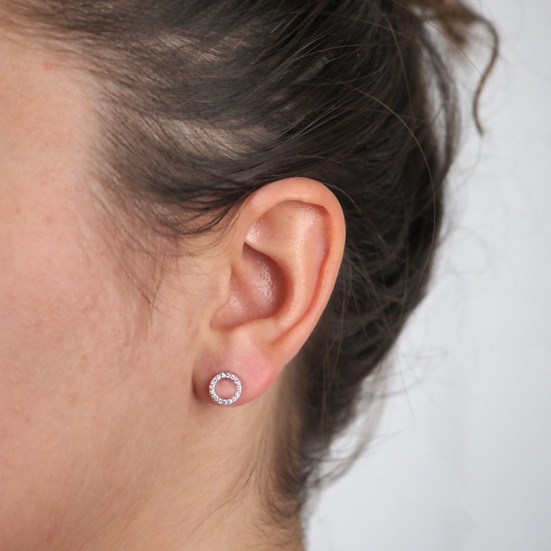 boucles d'oreilles argent femme carador