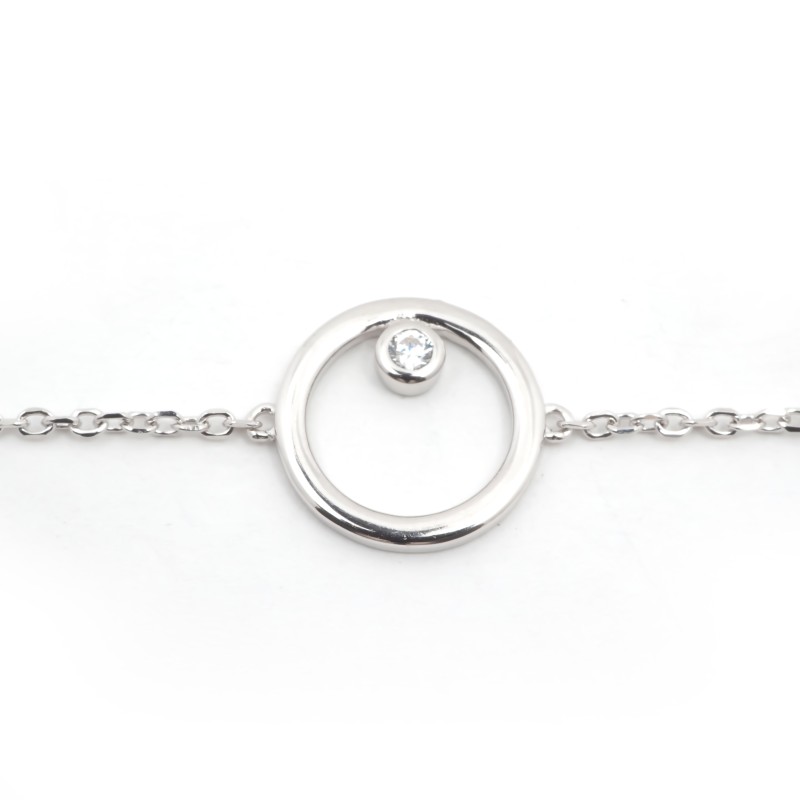 Bracelet femme fantaisie Carador en argent  et oxyde de zirconium