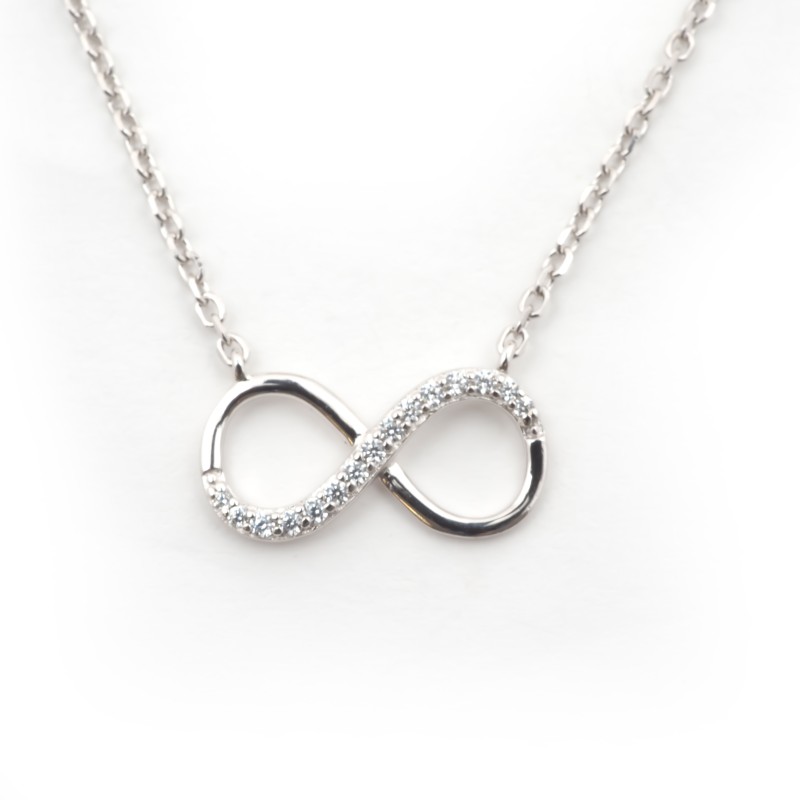 Collier femme Carador argent 925/000 et oxydes de zirconium motif infini