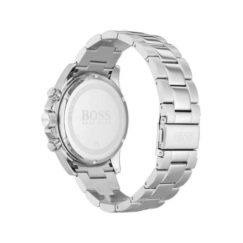 Montre Hugo Boss Hero en acier argenté cadran bleu