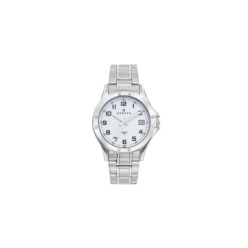 Montre Homme Certus Acier argenté Cadran blanc