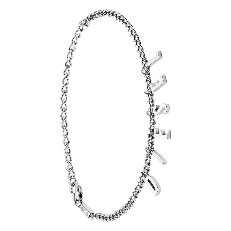 Bracelet/chaîne de cheville Mixte Diesel en acier argenté