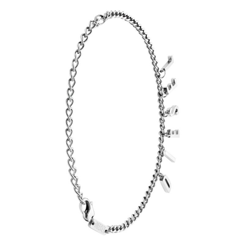 Bracelet/chaîne de cheville Mixte Diesel en acier argenté