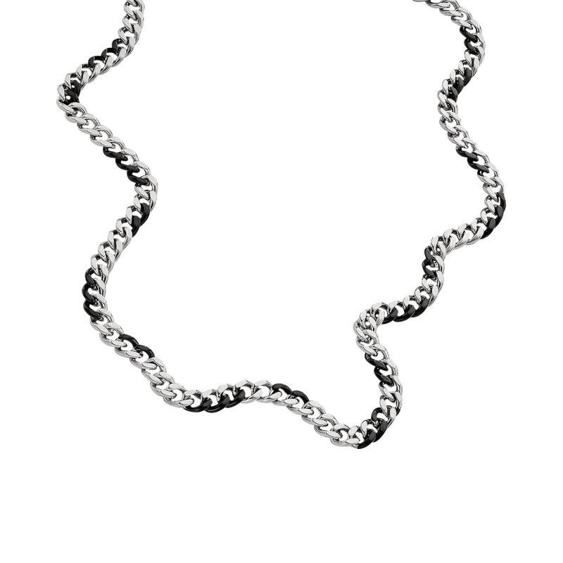 Collier Mixte Diesel bicolore en acier