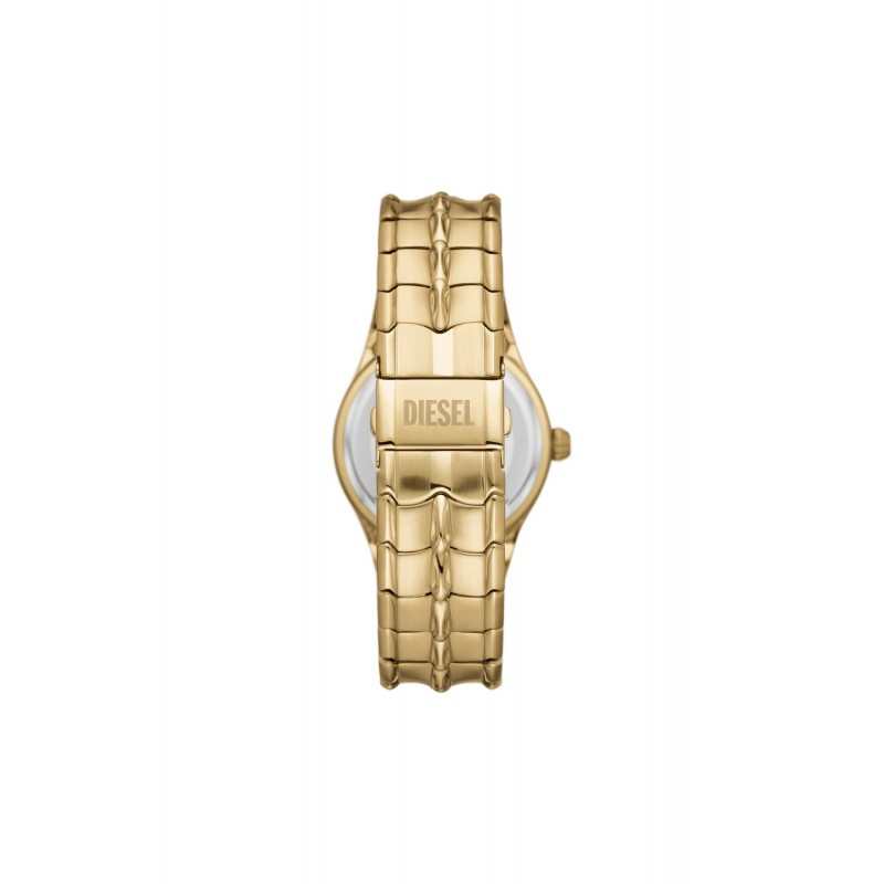 Montre Diesel en acier avec Bracelet et Cadran dorés