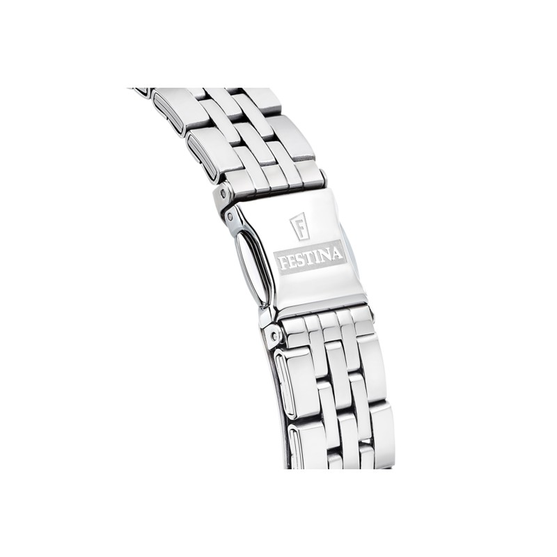 Montre Festina Mademoiselle en Acier Argenté et cadran bleu foncé