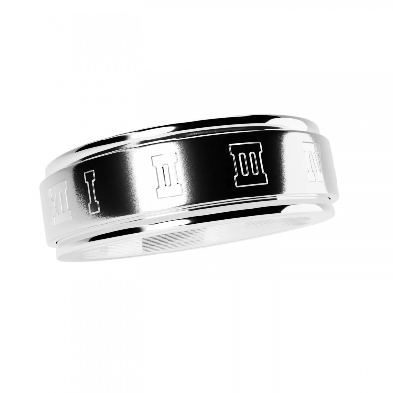 Bague Lucca Homme Phebus Avec Chiffres Romain