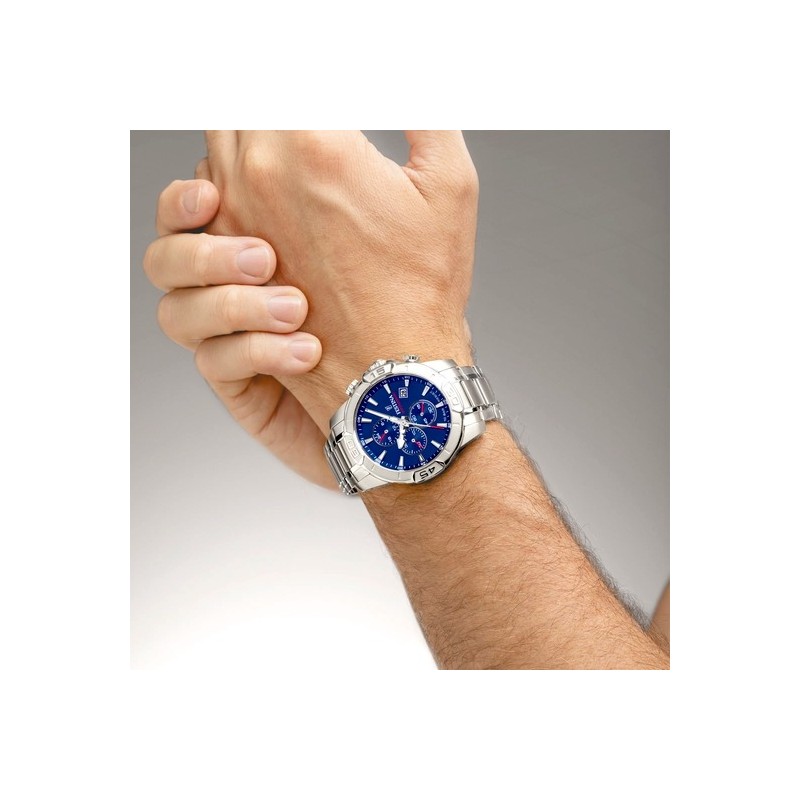 Montre Festina Timeless Chronographe en acier argenté