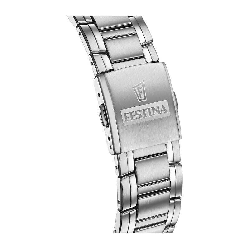 Montre Festina Timeless Chronographe en acier argenté