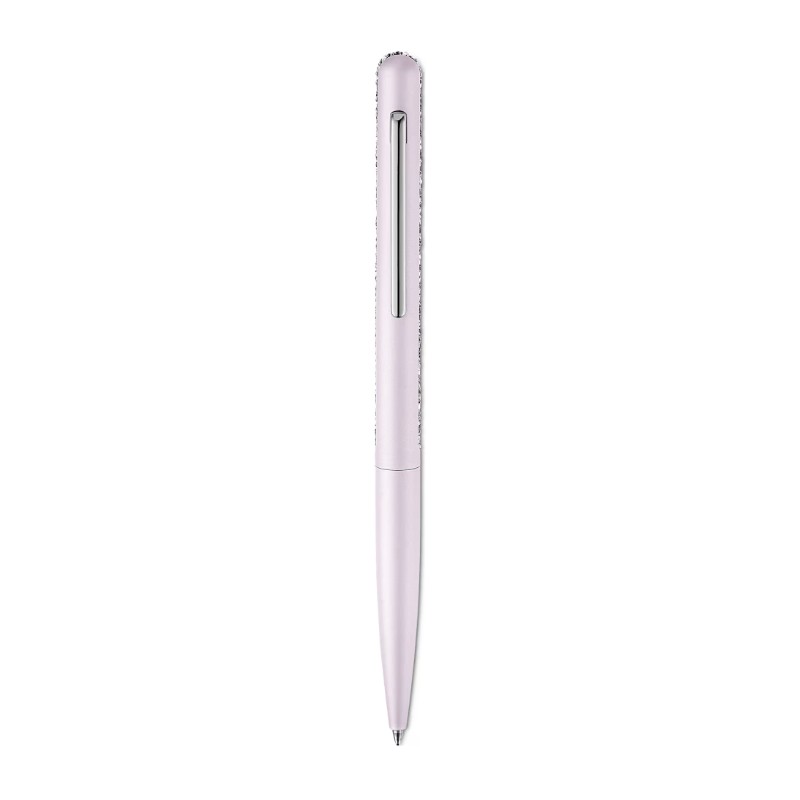 Stylo à bille Swarovski laqué rose et cristaux
