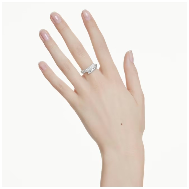 Bague Femme Swarovski Dextera en métal argenté et cristaux