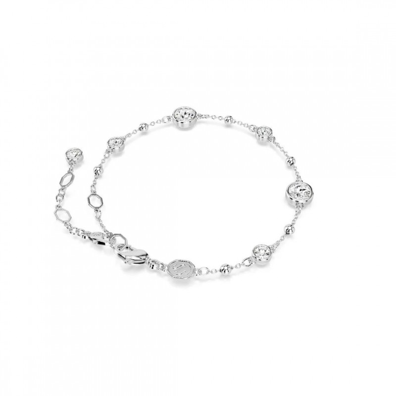 Bracelet Femme Swarovski Imber en métal argenté et cristaux blancs