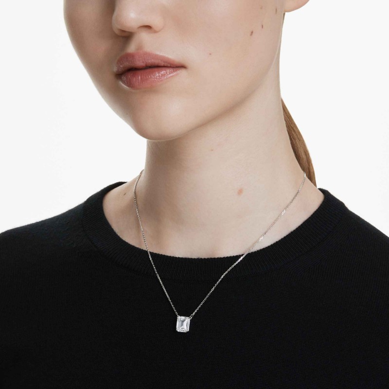 Collier femme Swarovski Stilla en métal argenté avec oxyde