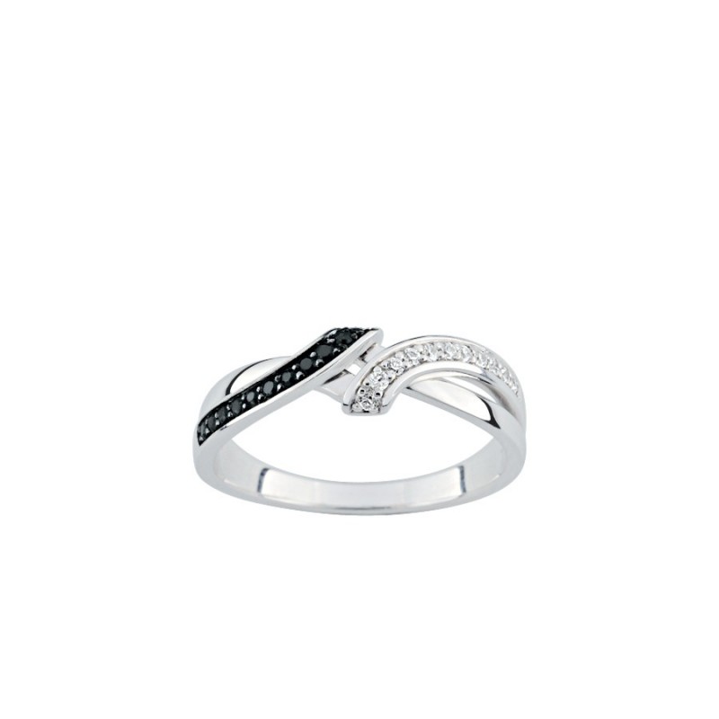Bague en Argent 925/000 et Oxydes