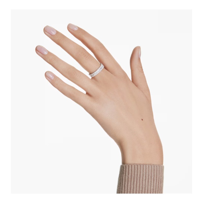 Bague Femme Swarovski Matrix en métal argenté et oxydes