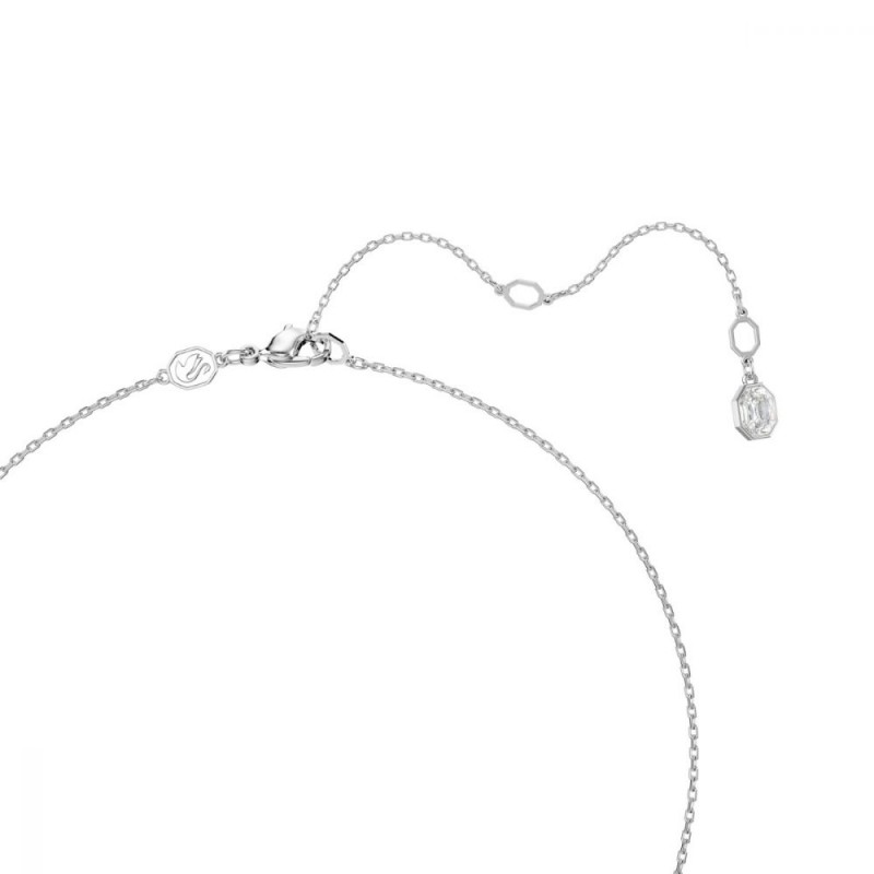 Collier femme Swarovski Dextra en métal argenté avec cristaux