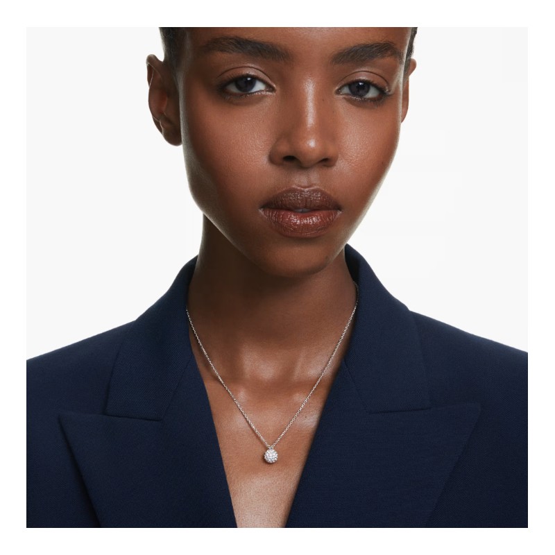 Collier femme Swarovski Dextera en métal argenté avec sphère de cristaux