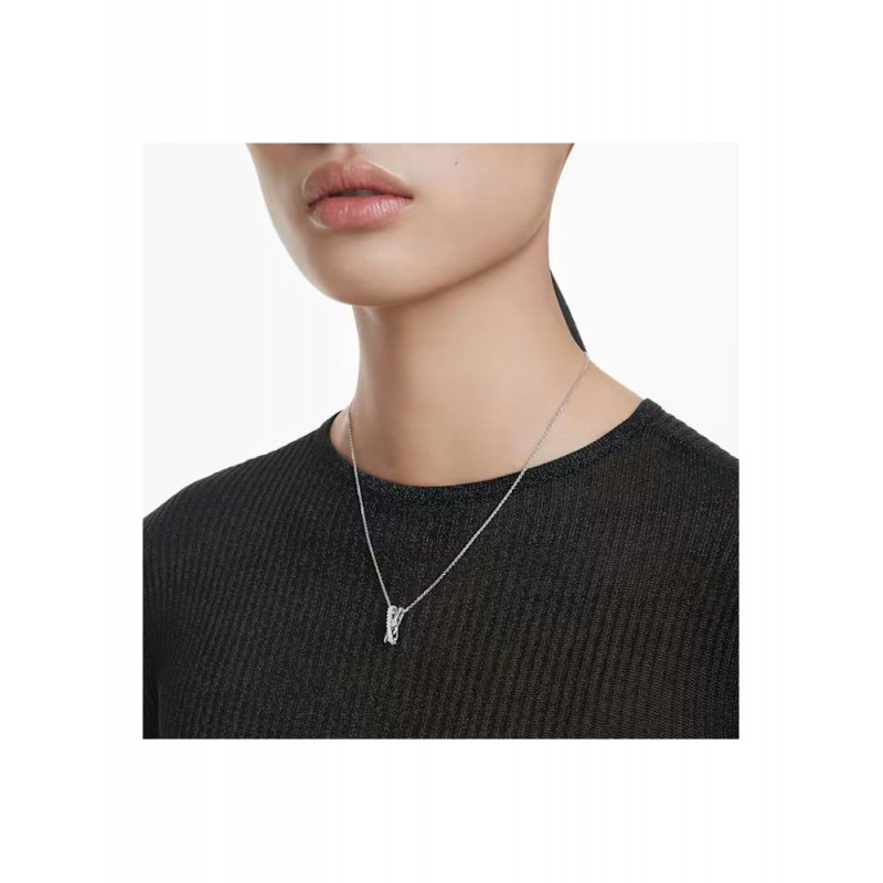 Collier Swarovski Femme Hyperbola en métal argenté avec oxydes