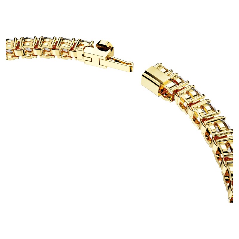 Bracelet Femme Swarovski Matrix Tennis en métal placage ton or avec oxydes